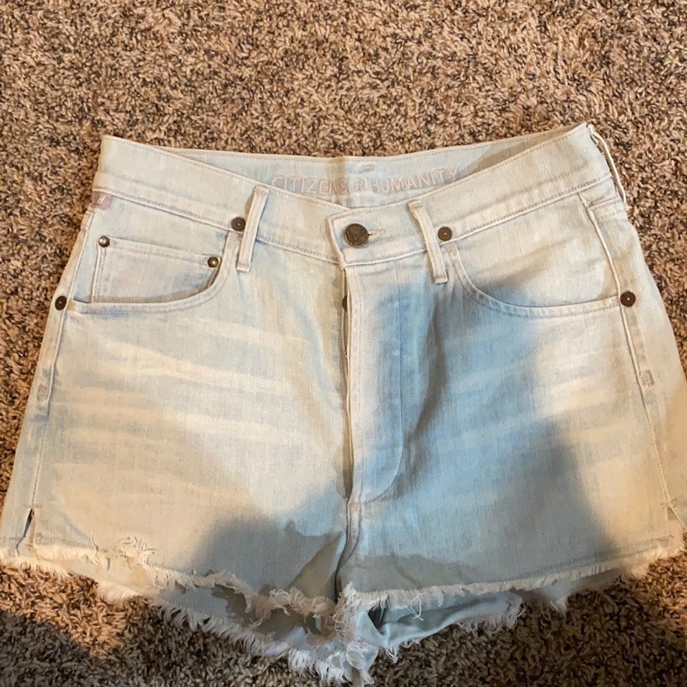 Citizens of Humanity high waisted denim shorts